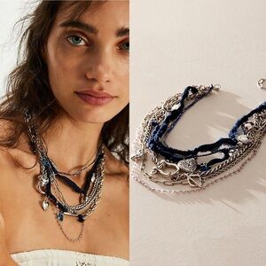NWOT- Free People Maggie May Layer Choker Necklace